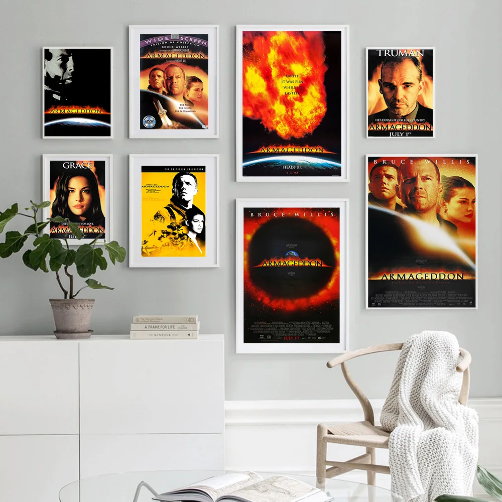 Armageddon Science Fiction Disaster Film Poster Movie Art Print Wall Stickers Video Room Cinema Canvas Painting Modern Decor
Armageddon Science Fiction Disaster Film Poster Movie Art Print Wall Stickers Video Room Cinema Canvas Painting Modern Decor