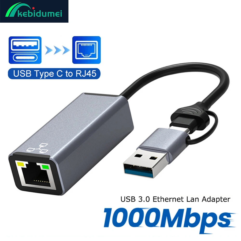 Kebidumei 1000 Мбит/с USB Ethernet-адаптер USB Проводная гигабитная сетевая карта USB3.0/2.0 к RJ45 Lan Converter для портативных ПК Windows 10
Kebidumei 1000 Мбит/с USB Ethernet-адаптер USB Проводная гигабитная сетевая карта USB3.0/2.0 к RJ45 Lan Converter для портативных ПК Windows 10