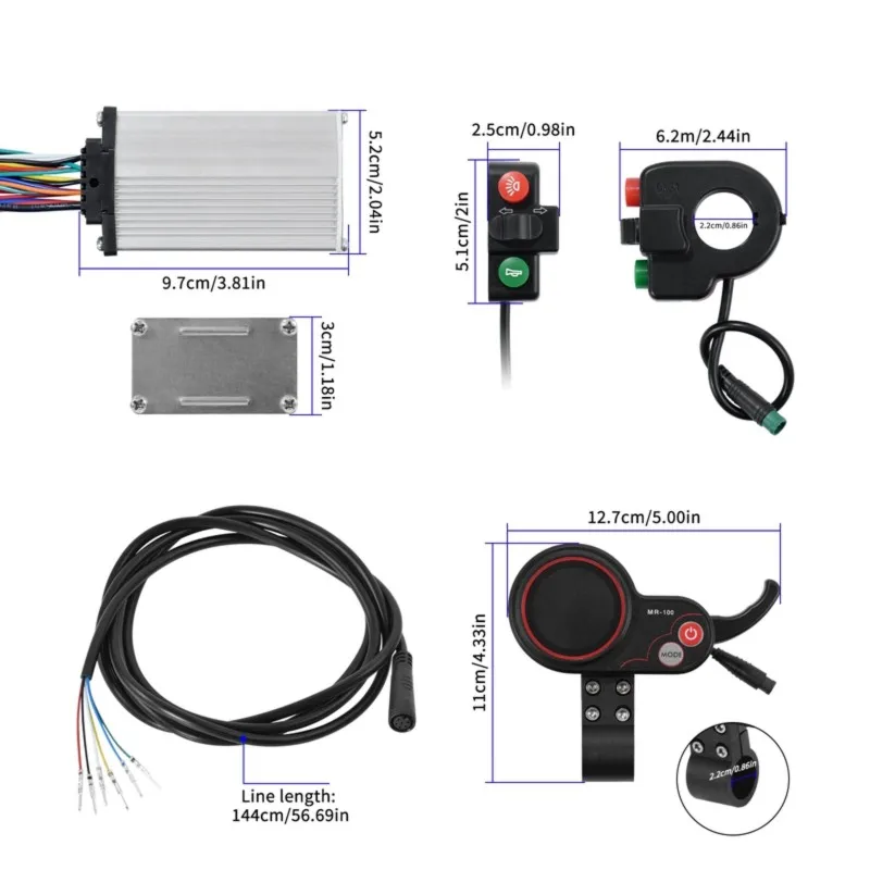 A06F-Replacement Set Accessories For KUGOO Scooter- Controller Cable Kit(36V 500W), 6PIN Display& Switch
A06F-Replacement Set Accessories For KUGOO Scooter- Controller Cable Kit(36V 500W), 6PIN Display& Switch