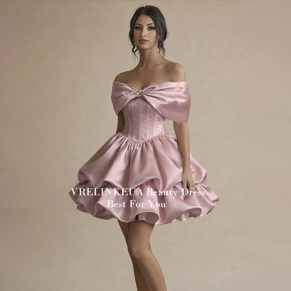 Tiered Off Shoulder Graduation Dress With Crystal Satin Homecoming Dresses Teens Sweet 15 16 Short Wedding Prom Dress Customized
Tiered Off Shoulder Graduation Dress With Crystal Satin Homecoming Dresses Teens Sweet 15 16 Short Wedding Prom Dress Customized