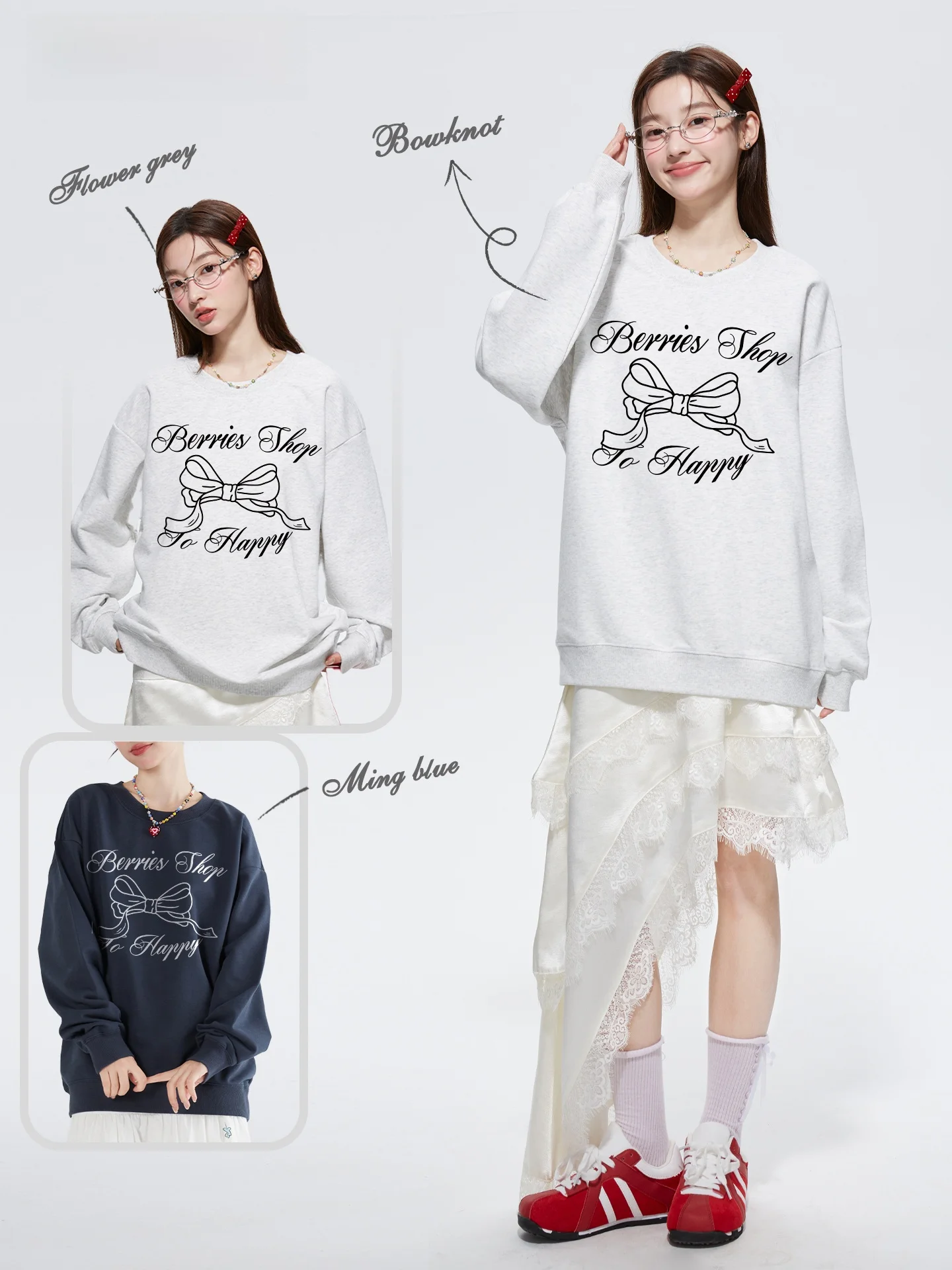 Свободный свитшот с круглым вырезом и длинными рукавами в корейском стиле с принтом-узлом, удобный, модный, для уличной моды, осень-зима
Свободный свитшот с круглым вырезом и длинными рукавами в корейском стиле с принтом-узлом, удобный, модный, для уличной моды, осень-зима