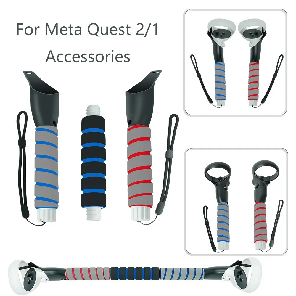 Controller Case Extension VR Accessory for Oculus Quest 2/1 - 3-in-1 Extension Compatible with Beat Saber and Golf For Quest 2/1
Controller Case Extension VR Accessory for Oculus Quest 2/1 - 3-in-1 Extension Compatible with Beat Saber and Golf For Quest 2/1