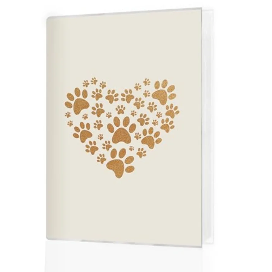 Pet Photo Album 4x6 18 Pockets Photos, Pet Lover Owner Gifts, Golden Heart Paw Print Small Mini Photo Album Hold 36 Pictures Bo
Pet Photo Album 4x6 18 Pockets Photos, Pet Lover Owner Gifts, Golden Heart Paw Print Small Mini Photo Album Hold 36 Pictures Bo