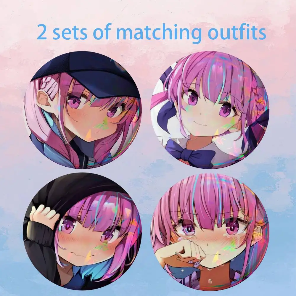 Hololive Minato A-Aqua 2 piece set Pins Creativity Printed Pictures Text Metal Lapel Badges Brooches Jewelry Gift
Hololive Minato A-Aqua 2 piece set Pins Creativity Printed Pictures Text Metal Lapel Badges Brooches Jewelry Gift