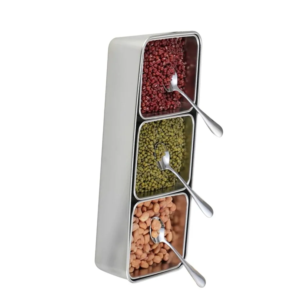 Stainless Steel Seasoning Box MultiFunction 3 Compartment Condiment Storage Container Rustproof Anti-Scratch Lid Spice Pots
Stainless Steel Seasoning Box MultiFunction 3 Compartment Condiment Storage Container Rustproof Anti-Scratch Lid Spice Pots