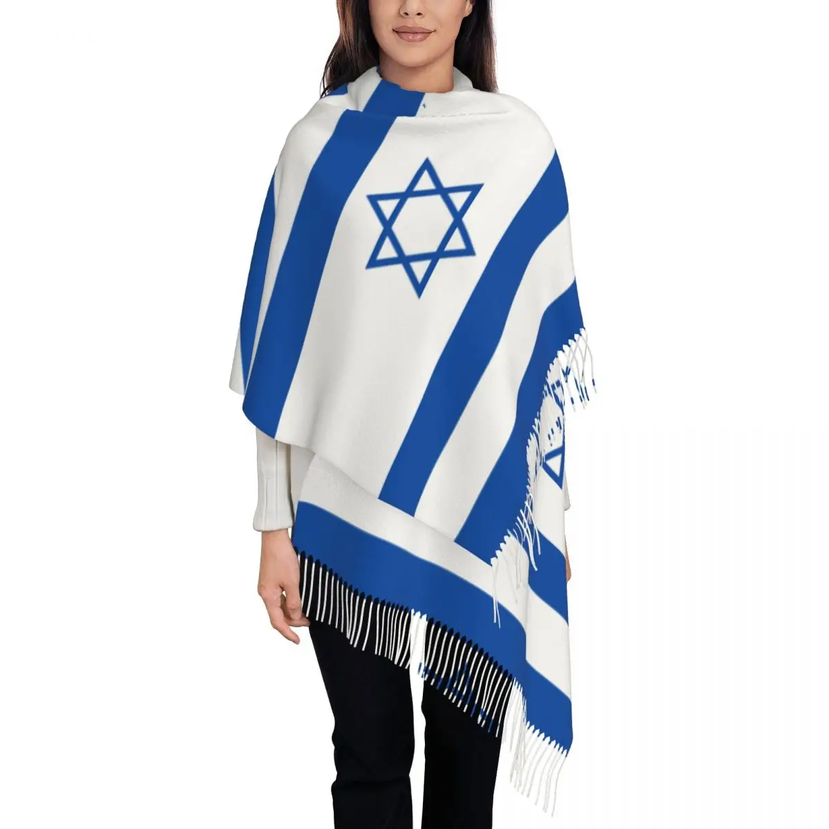 New Women Israel Flag Scarf Winter Shawls Thin Wrap Lady Tassel Warm Scarf Hairy Bufanda
New Women Israel Flag Scarf Winter Shawls Thin Wrap Lady Tassel Warm Scarf Hairy Bufanda