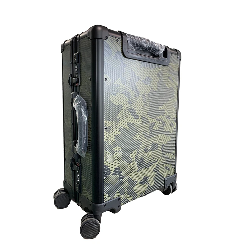 Smart Carbon Fiber Suitcase for Luggage in Traveling in Camouflage Color and 18" to 32'' in Size
Smart Carbon Fiber Suitcase for Luggage in Traveling in Camouflage Color and 18" to 32'' in Size