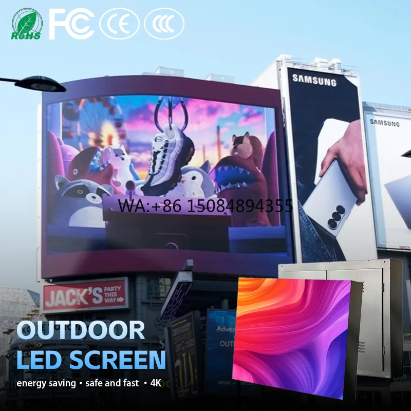 Durable IP65 P5 P6 P8 Outdoor LED Display Long Service Life LED Advertising Screen
Durable IP65 P5 P6 P8 Outdoor LED Display Long Service Life LED Advertising Screen