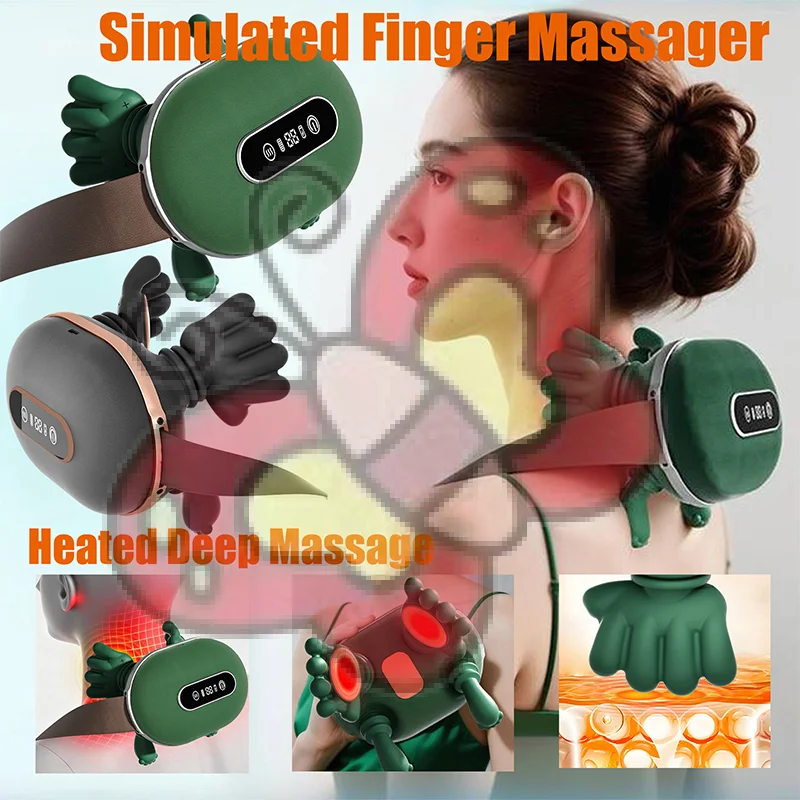 Беспроводной массажер для шеи и спины с настоящей стимуляцией рук и разминанием 4D, портативный для мгновенного облегчения боли
Беспроводной массажер для шеи и спины с настоящей стимуляцией рук и разминанием 4D, портативный для мгновенного облегчения боли