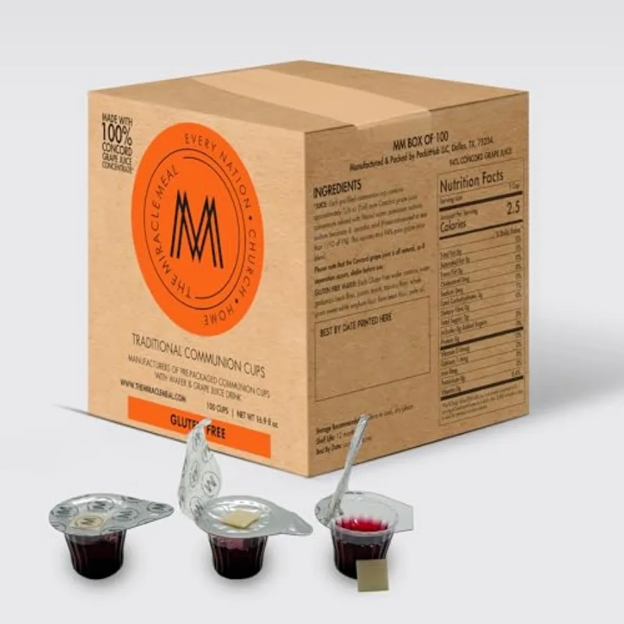 Pre-filled Communion Cups and Wafer Set
Pre-filled Communion Cups and Wafer Set