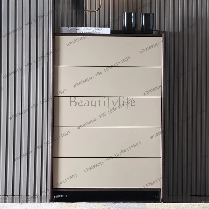 Modern simple chest of drawers, bedroom press drawer storage small cabinet, living room furniture
Modern simple chest of drawers, bedroom press drawer storage small cabinet, living room furniture