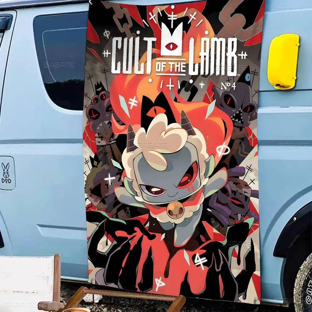 Cult of The Lamb Anime Adventure Video Game DIY Flag For Family Group Photo Living Room Home Dorm Decor Wall Art Decor Banner
Cult of The Lamb Anime Adventure Video Game DIY Flag For Family Group Photo Living Room Home Dorm Decor Wall Art Decor Banner