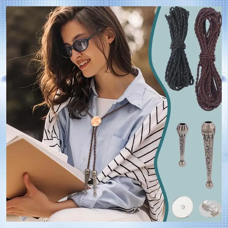 CYL-Bolo Tie 5 Yards Bolo Tie Cords Bolo Tips Replacement End Caps Buckle Fashion Finding For Making Inner
CYL-Bolo Tie 5 Yards Bolo Tie Cords Bolo Tips Replacement End Caps Buckle Fashion Finding For Making Inner