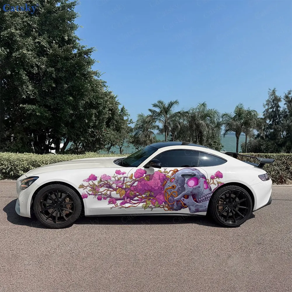 2pcs Skeleton And Purple Flower Car Sticker Full Body Decal Decoration Scratches Protect Car Sticker Waterproof Car Vinyl Wraps
2pcs Skeleton And Purple Flower Car Sticker Full Body Decal Decoration Scratches Protect Car Sticker Waterproof Car Vinyl Wraps