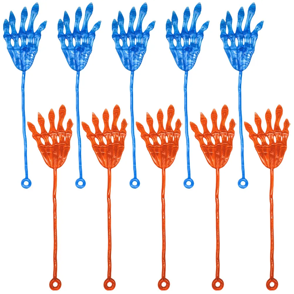 10Pcs Skull Hand Sticky Props Halloween Stretchy Elastic Sticky Palms Funny Party Prank Stress Relief Favors Colored Stickies
10Pcs Skull Hand Sticky Props Halloween Stretchy Elastic Sticky Palms Funny Party Prank Stress Relief Favors Colored Stickies