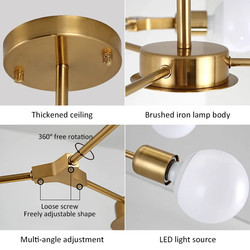 Plating Process Vintage Loft Ceiling Lamps Classic Chandelier Rotable Lamp for Living Room Bedroom Home Lighting Fixture
Plating Process Vintage Loft Ceiling Lamps Classic Chandelier Rotable Lamp for Living Room Bedroom Home Lighting Fixture