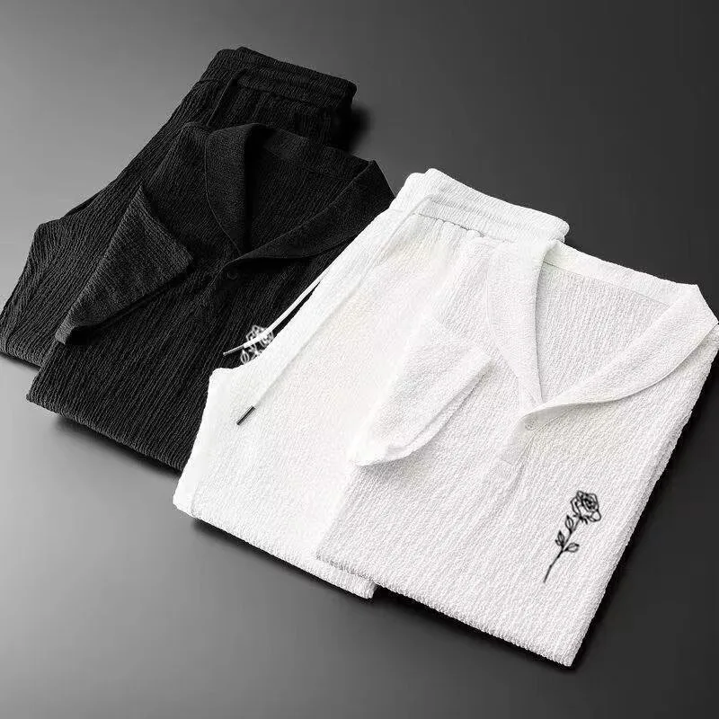 Mens Fashion Boy's V-neck Short Sleeve Jacquard Carved Style For Summer Casual Street Trend Family Dinner Pure Salad String
Mens Fashion Boy's V-neck Short Sleeve Jacquard Carved Style For Summer Casual Street Trend Family Dinner Pure Salad String