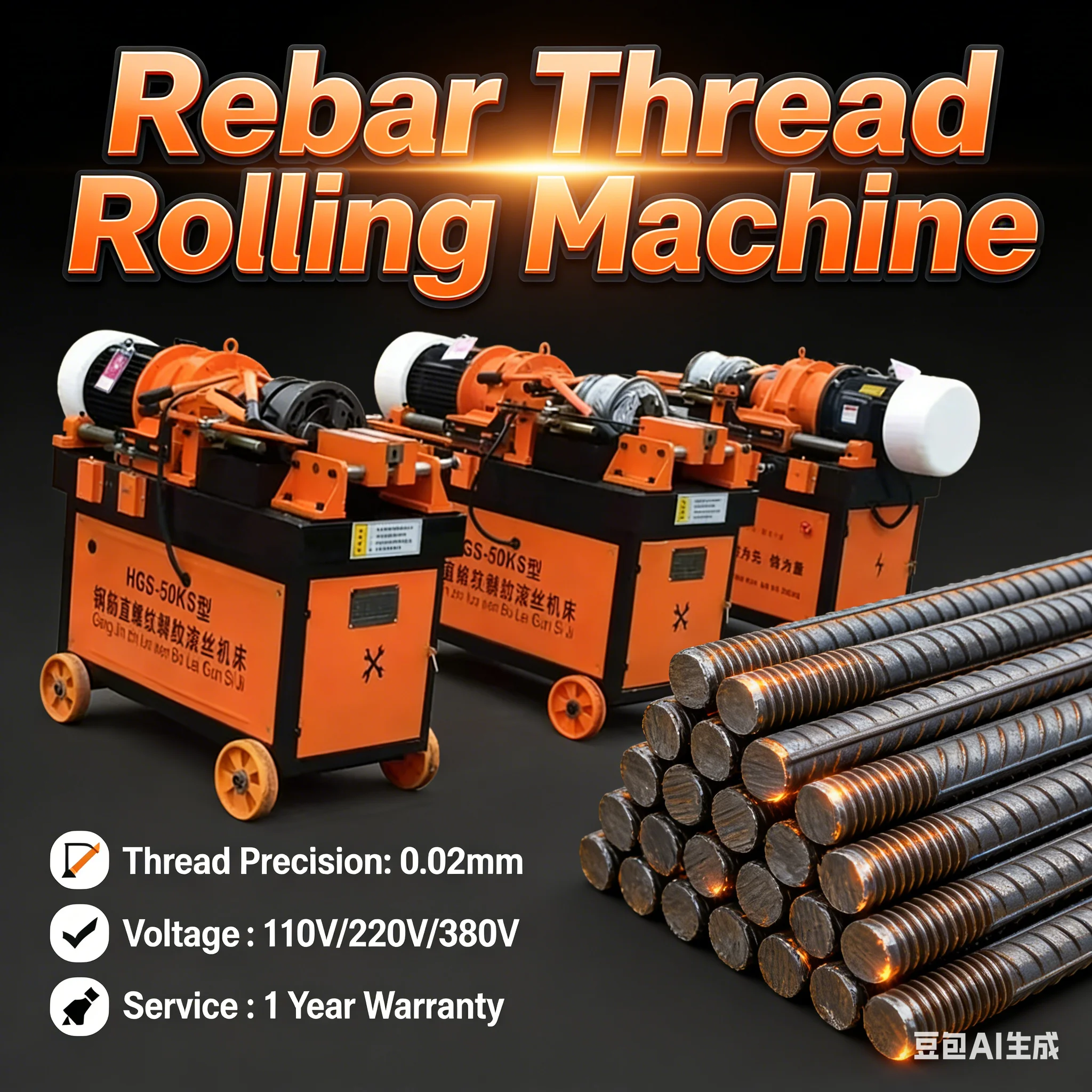 Customized 16-32 Mm Rebar Wire Rolling Machine Reinforcing Bar Rebar Threader Rolling Machine Thread Rebar Rolling Machine
Customized 16-32 Mm Rebar Wire Rolling Machine Reinforcing Bar Rebar Threader Rolling Machine Thread Rebar Rolling Machine