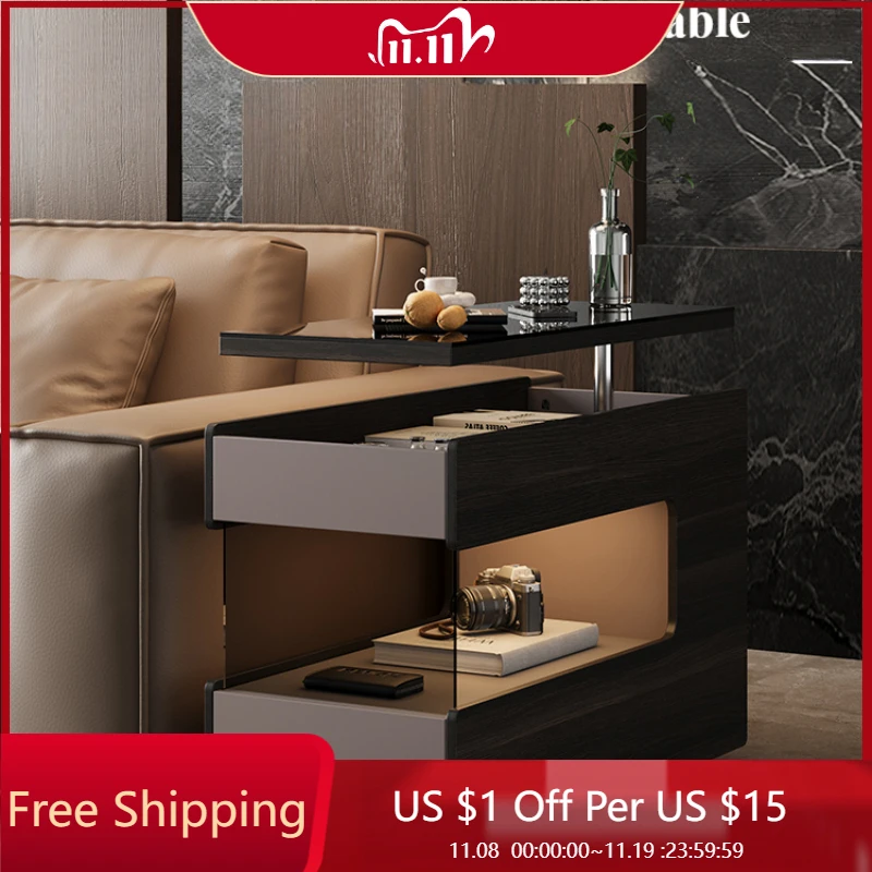 Wheels Adjustable Glass Side Table Luxury Lift Lamp Nordic Design Small Coffee Table Living Room Modern Salontafel Furniture
Wheels Adjustable Glass Side Table Luxury Lift Lamp Nordic Design Small Coffee Table Living Room Modern Salontafel Furniture