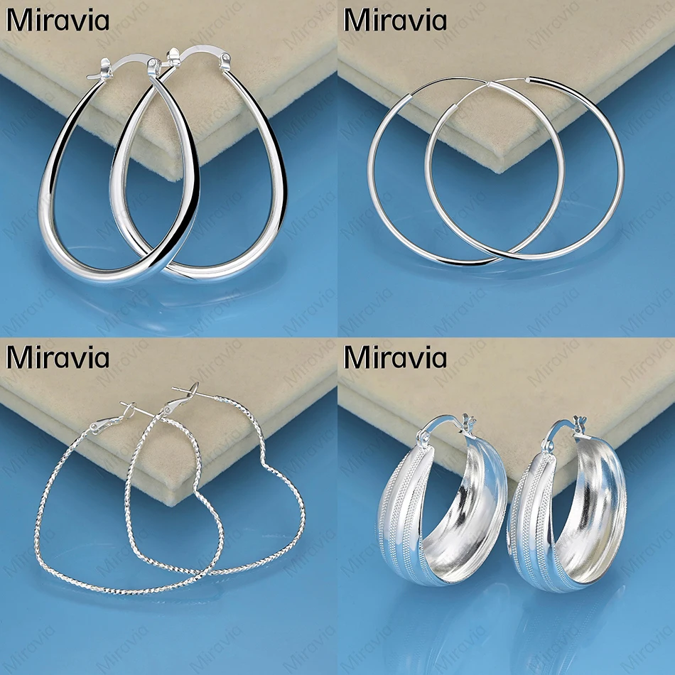 Miravia 925 Sterling Silver Smooth Large Hoop Earrings Feminine Unique Anniversary Gift Jewelry
Miravia 925 Sterling Silver Smooth Large Hoop Earrings Feminine Unique Anniversary Gift Jewelry