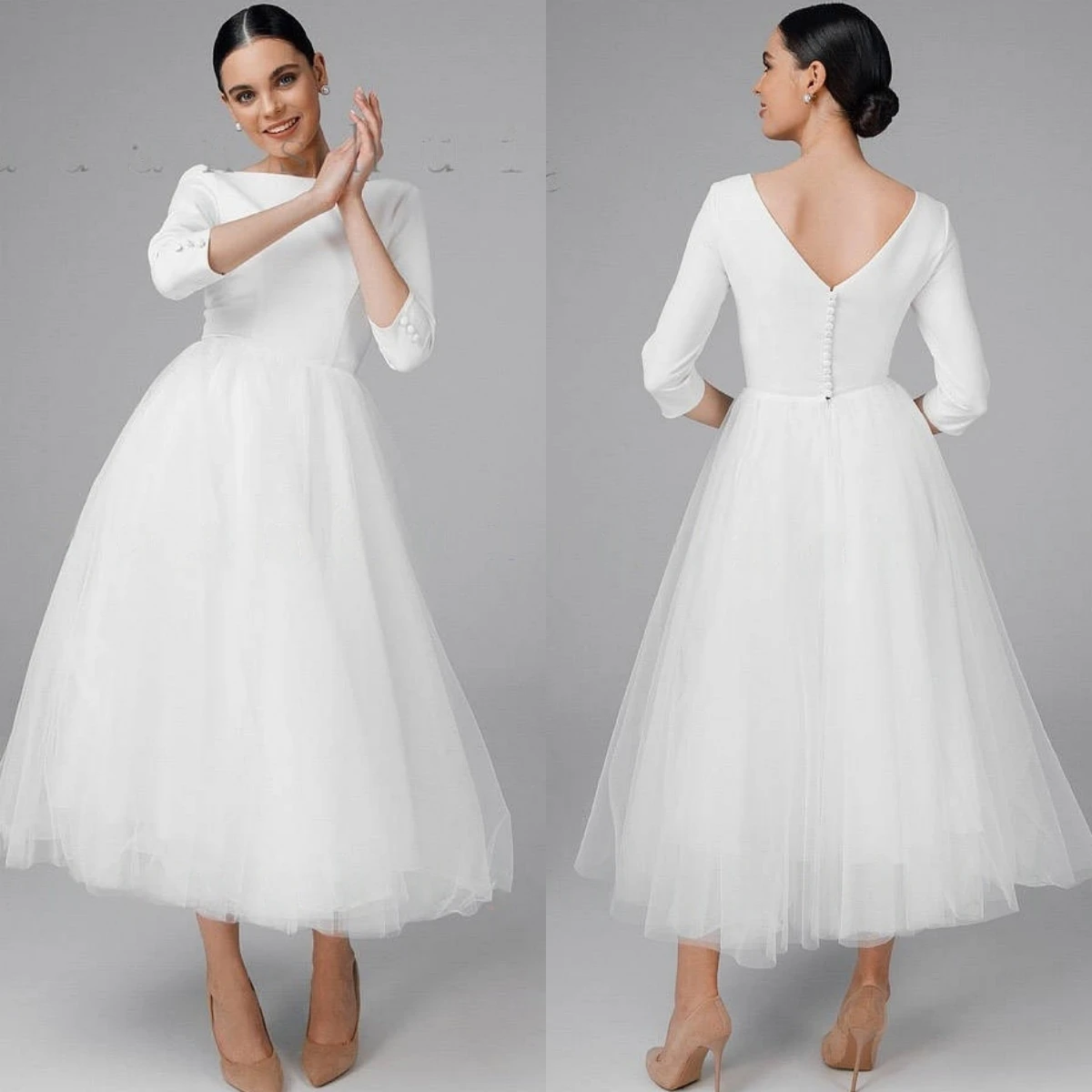 Customized Classic Organza Exquisite Wedding Dress Formal A-Line Dreamy Bridal Party Fashion Ruched Temperament Bridal Gowns
Customized Classic Organza Exquisite Wedding Dress Formal A-Line Dreamy Bridal Party Fashion Ruched Temperament Bridal Gowns