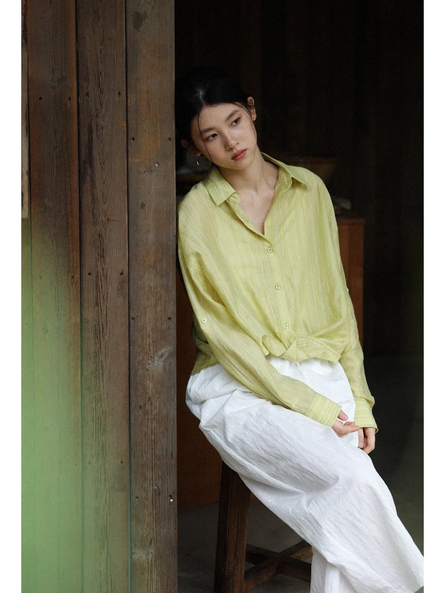 Casual Loose Texture Knitwear Spring Summer New Style Daily INS Open Cardigan Striped Bottom Button Shirt Women's Fashion
Casual Loose Texture Knitwear Spring Summer New Style Daily INS Open Cardigan Striped Bottom Button Shirt Women's Fashion