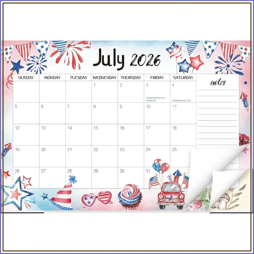 2026-2027 Desk Calendar, 19-Month Planner Jun 2026 - Dec 2027, 17"x11.5" Thick Paper with Corner Protectors
2026-2027 Desk Calendar, 19-Month Planner Jun 2026 - Dec 2027, 17"x11.5" Thick Paper with Corner Protectors