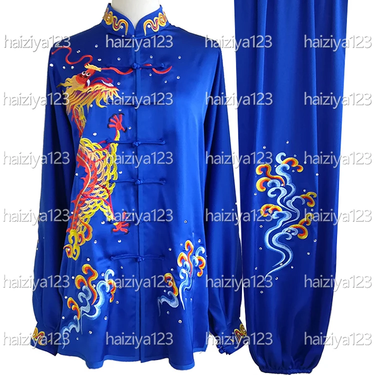 Embroidered dragon Tai chi uniform Kungfu clothing Taiji clothes Qigong Wushu costume for male female boy girl kids adults
Embroidered dragon Tai chi uniform Kungfu clothing Taiji clothes Qigong Wushu costume for male female boy girl kids adults
