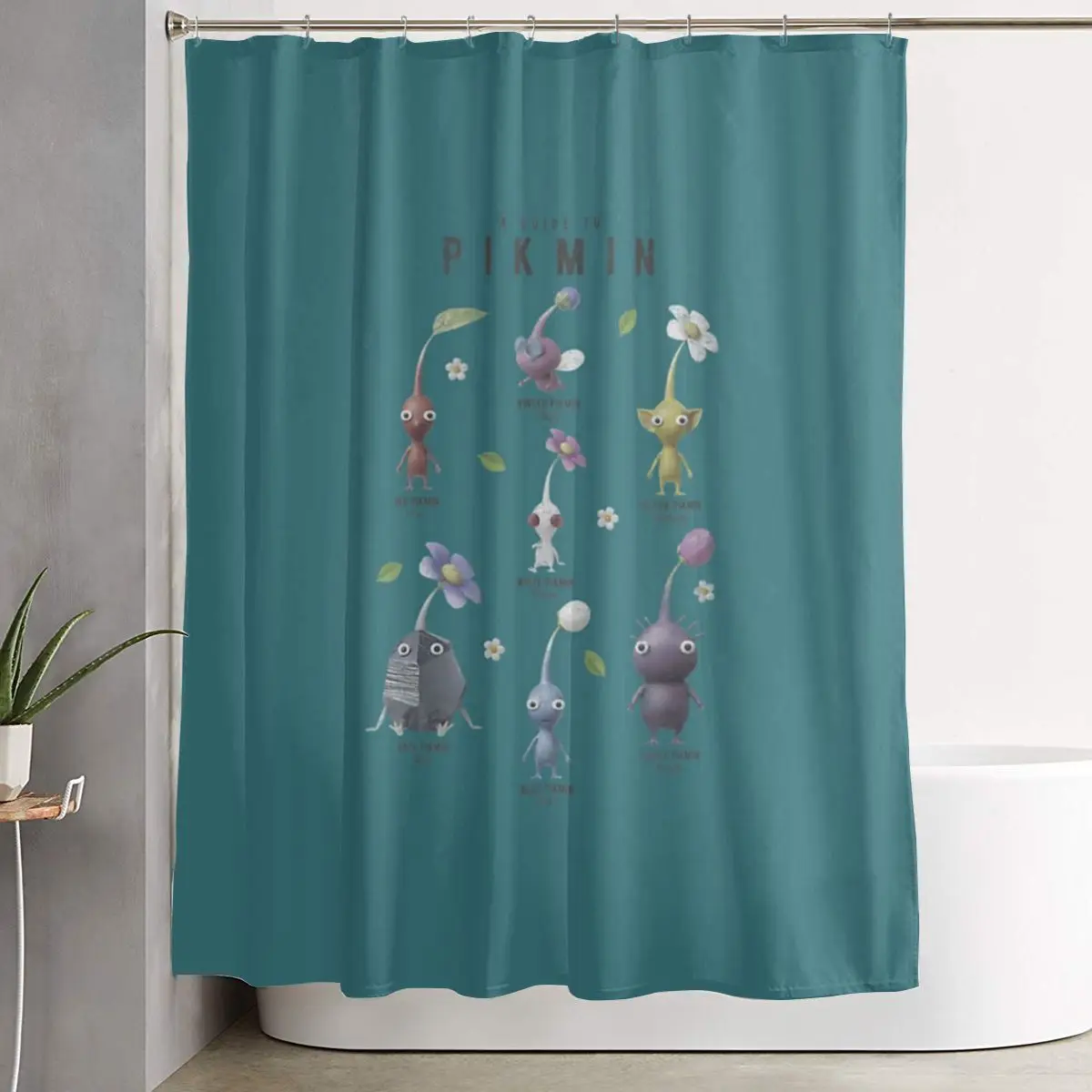 Pikmin Shower Curtain Bathroom Polyester Waterproof Bath Curtains with Hooks
Pikmin Shower Curtain Bathroom Polyester Waterproof Bath Curtains with Hooks