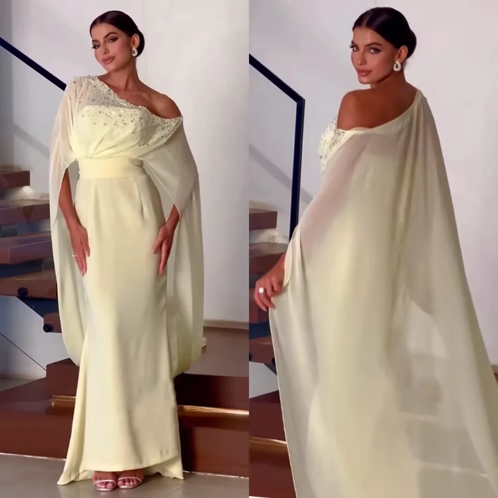 Customized Evening Dress Chiffon Gorgeous One Shoulder Prom Dresses Flower Formal Occasion Beading Party Gown Robe Soiree
Customized Evening Dress Chiffon Gorgeous One Shoulder Prom Dresses Flower Formal Occasion Beading Party Gown Robe Soiree
