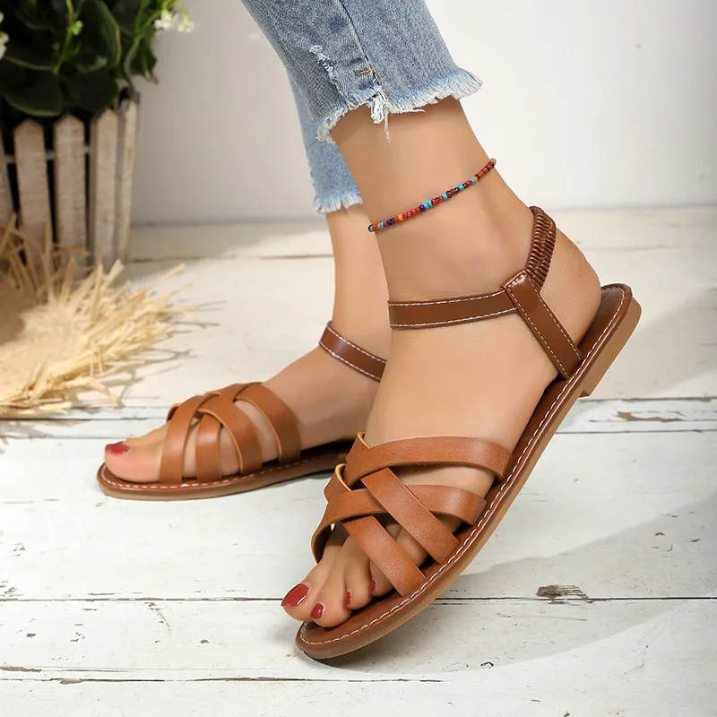 Chic Spring Essential: Women's Lightweight Flat Sandals with Easy-Fit Elastic Band, Perfect for All-Day Comfort and Style
Chic Spring Essential: Women's Lightweight Flat Sandals with Easy-Fit Elastic Band, Perfect for All-Day Comfort and Style