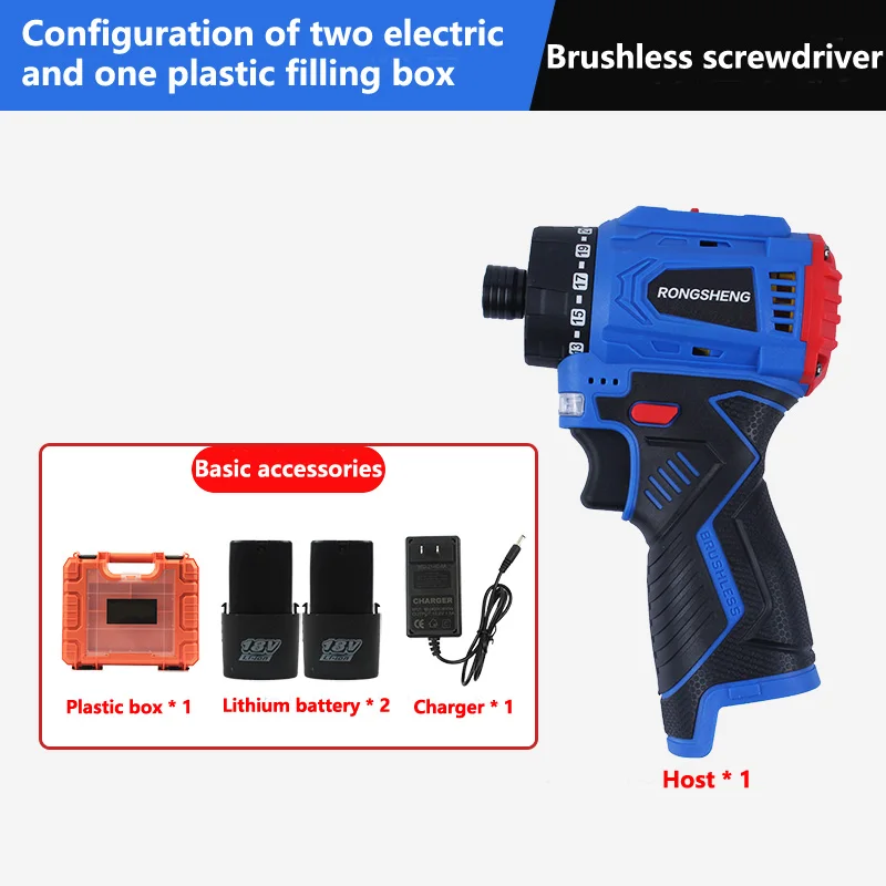 16.8V Brushless Screwdriver Lithium Electric Drill Rechargeable Hand Drill Screwdriver Electric Tool Torque Drill
16.8V Brushless Screwdriver Lithium Electric Drill Rechargeable Hand Drill Screwdriver Electric Tool Torque Drill
