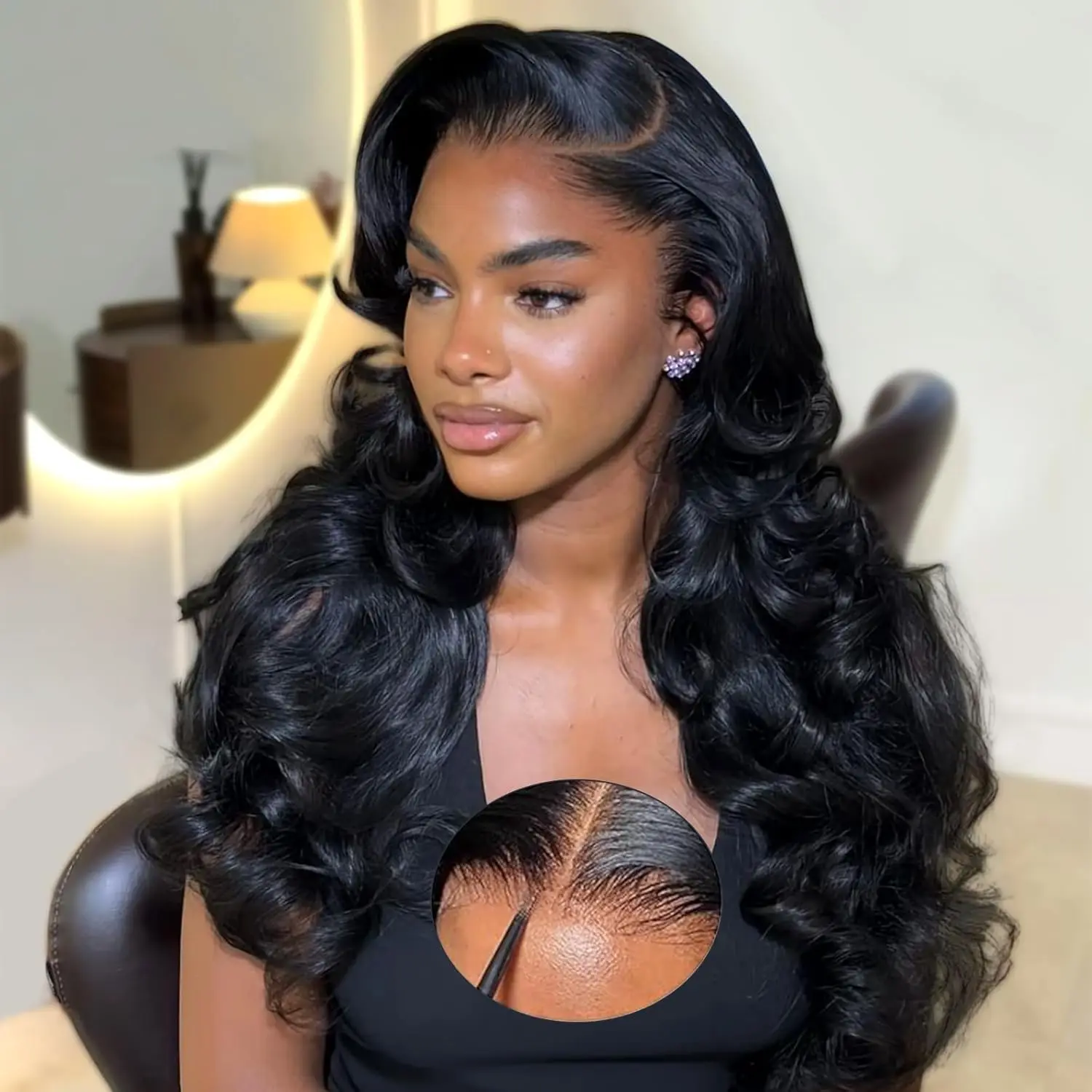 18 Inch Jet Black Body Wave HD Lace Front Wigs Trendy Popular Design Human Hair Lace Wigs Lightweight Stable Wearing Easy Restyle Human Hair Wigs For Black Women
18 Inch Jet Black Body Wave HD Lace Front Wigs Trendy Popular Design Human Hair Lace Wigs Lightweight Stable Wearing Easy Restyle Human Hair Wigs For Black Women