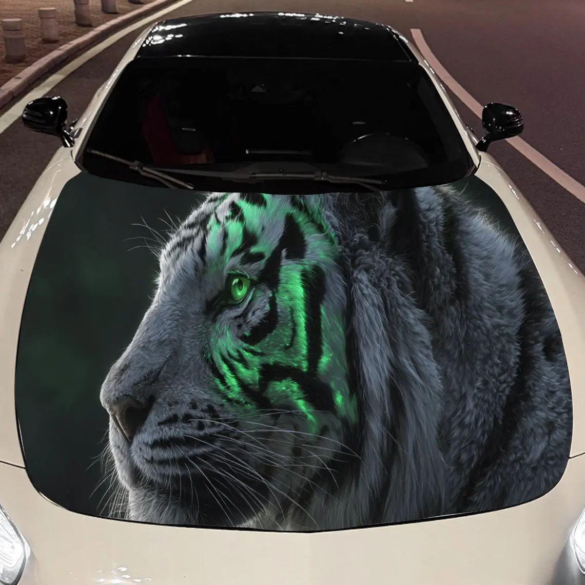 Colorful Tiger Car Hood Sticker PVC Self Waterproof Stick, Striking Auto Exterior Accessories Decor Protect Gift for Car Lover
Colorful Tiger Car Hood Sticker PVC Self Waterproof Stick, Striking Auto Exterior Accessories Decor Protect Gift for Car Lover