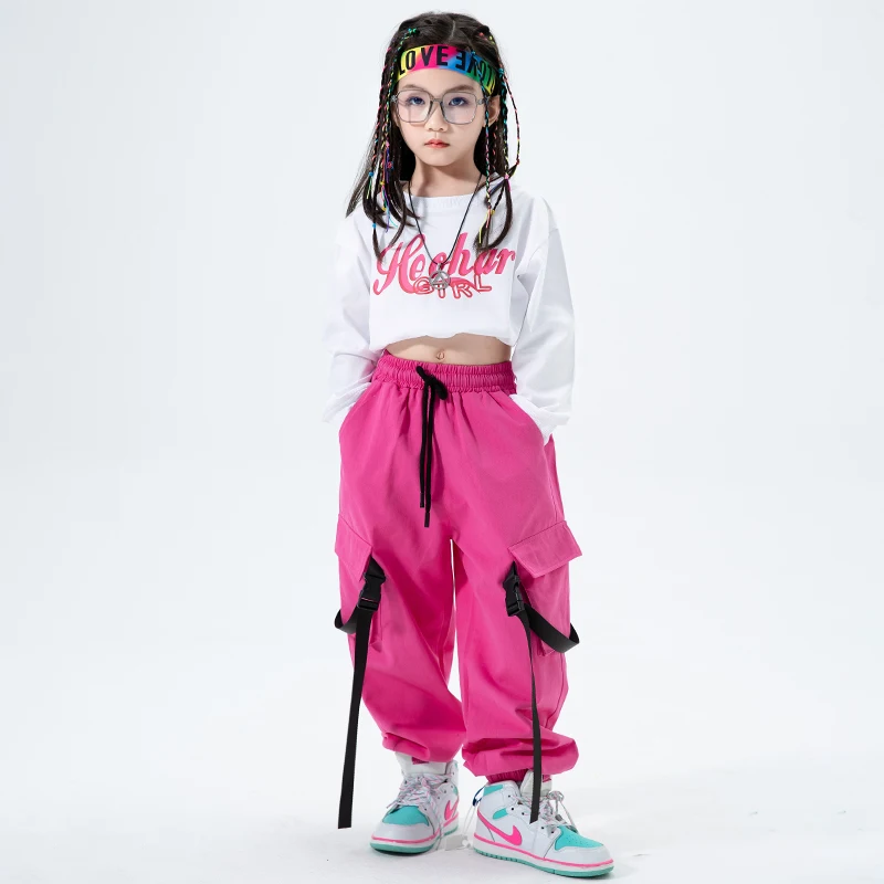 Kids Teenage Competition Clothes Hip Hop Danicng Clothing White Crop Sweatshirt Tops Jooger Pants For Girls Jazz Dance Costumes
Kids Teenage Competition Clothes Hip Hop Danicng Clothing White Crop Sweatshirt Tops Jooger Pants For Girls Jazz Dance Costumes