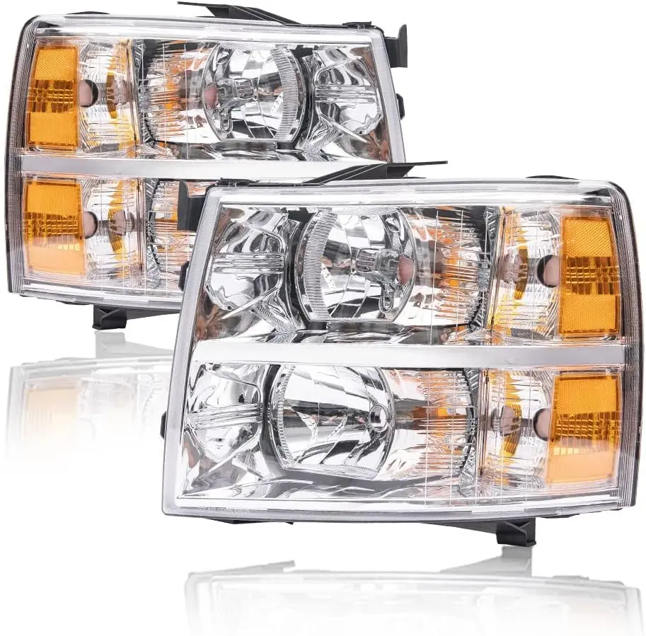 Headlights Aassembly, Compatible with Chevy Silverado 1500 2007-2013 /Silverado 2500 3500 & HD 2007-2014 Reflector Head Lamp
Headlights Aassembly, Compatible with Chevy Silverado 1500 2007-2013 /Silverado 2500 3500 & HD 2007-2014 Reflector Head Lamp