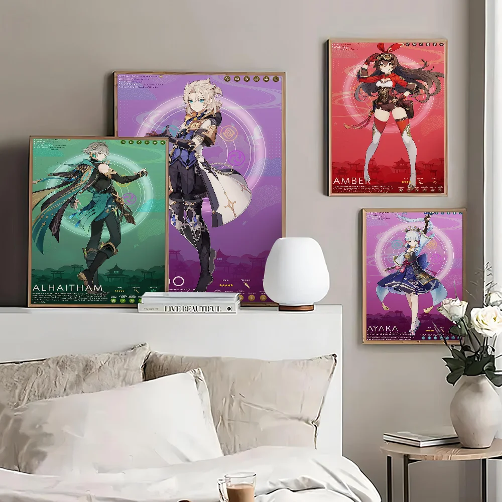 Game Genshin Impact Poster Self-adhesive Art Poster Whitepaper Prints Posters Artwork Aesthetic Art Wall Painting
Game Genshin Impact Poster Self-adhesive Art Poster Whitepaper Prints Posters Artwork Aesthetic Art Wall Painting