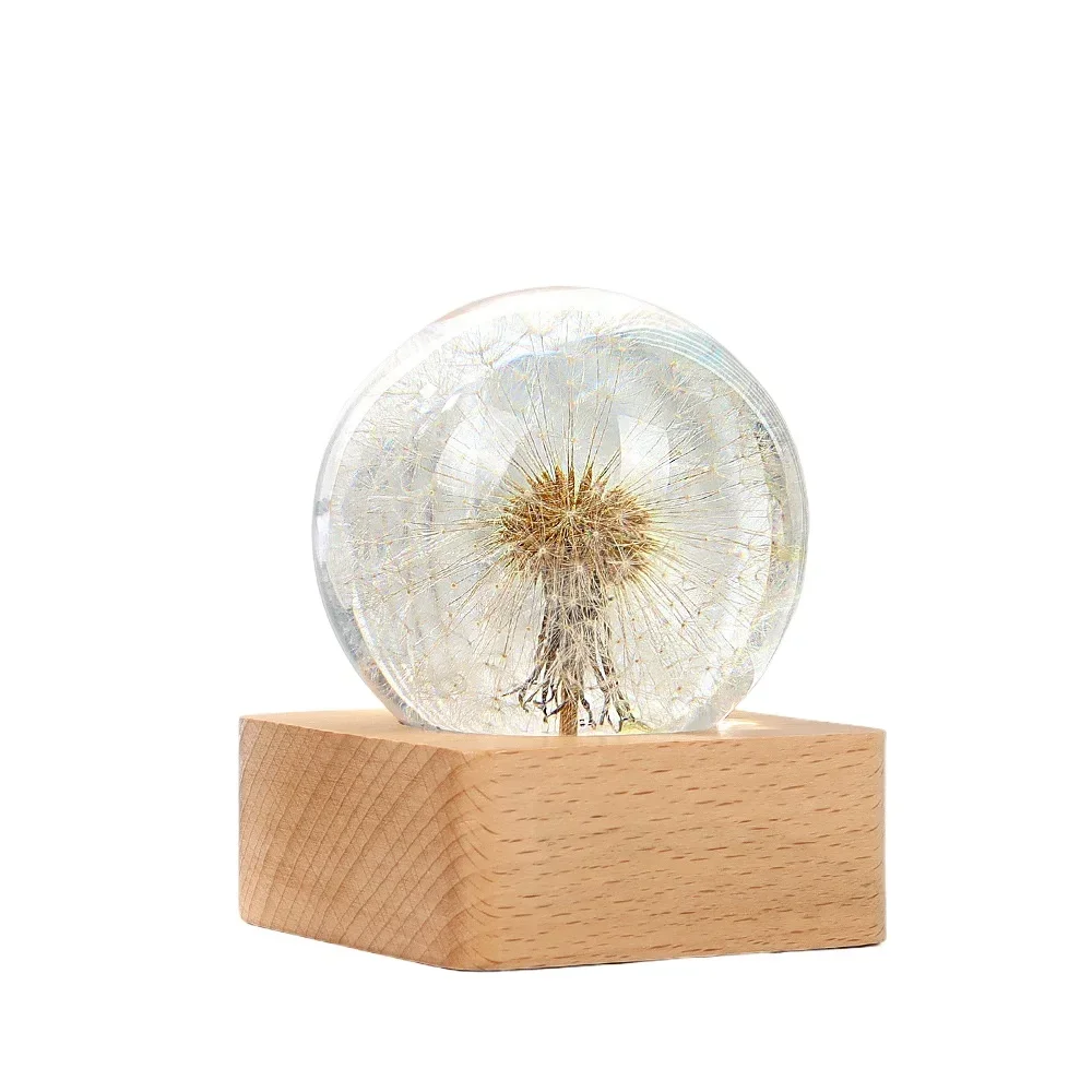 Dandelion crystal ball night light epoxy Epoxy handmade resin
Dandelion crystal ball night light epoxy Epoxy handmade resin