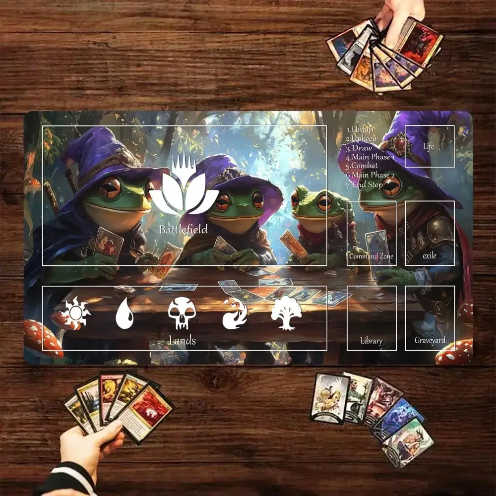 Magic Card Battle Gaming Mats Playmat design of Four Frogs mouse pad tcg card mat Desk Mat pc accessories keypad pads
Magic Card Battle Gaming Mats Playmat design of Four Frogs mouse pad tcg card mat Desk Mat pc accessories keypad pads
