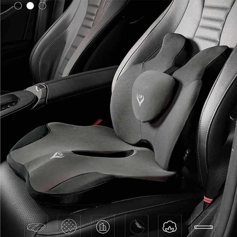 Memory Foam Seat Cushion Waist Back Support Pillow Set Orthopedic Ergonomic Coccyx Relief Hip Lumbar Pad for Office Chair Car
Memory Foam Seat Cushion Waist Back Support Pillow Set Orthopedic Ergonomic Coccyx Relief Hip Lumbar Pad for Office Chair Car