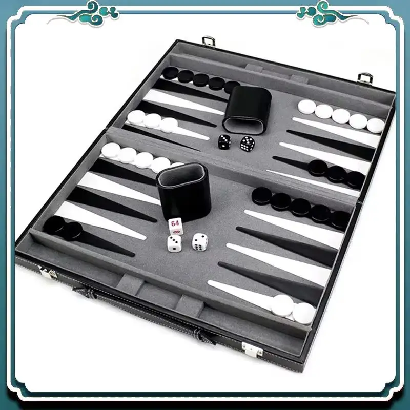 A65G-Classic Board Game With Leather Case Folding Board,Gift Package,Portable Travel Strategy Backgammon Game Set For Adults
A65G-Classic Board Game With Leather Case Folding Board,Gift Package,Portable Travel Strategy Backgammon Game Set For Adults