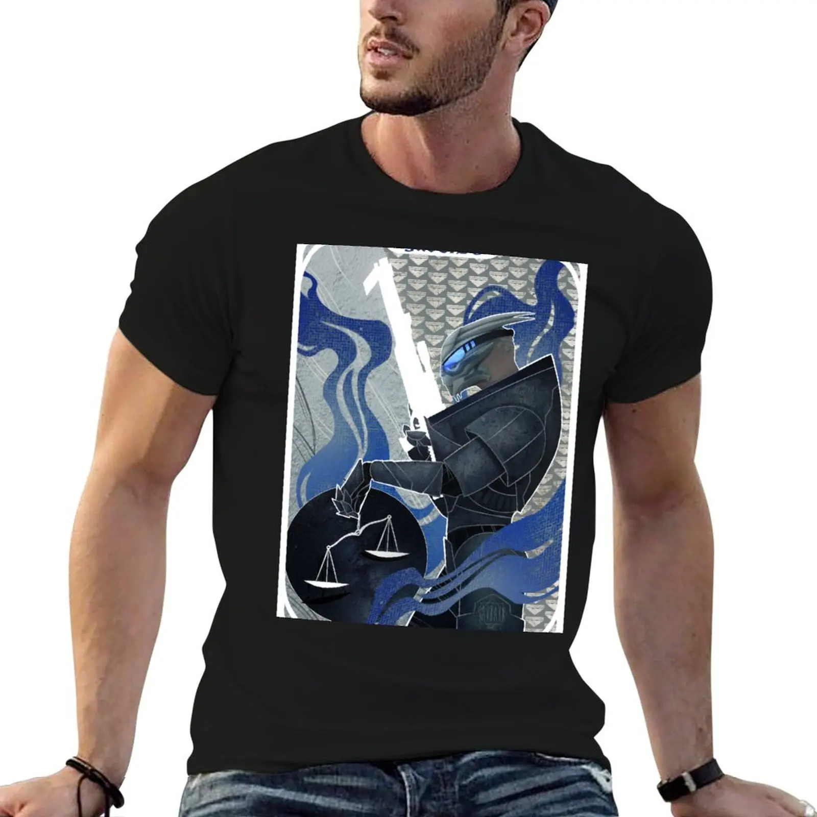 cotton T-Shirt print Vakarian man shirt 100% t Justice custom Tarot Garrus t shirts
cotton T-Shirt print Vakarian man shirt 100% t Justice custom Tarot Garrus t shirts
