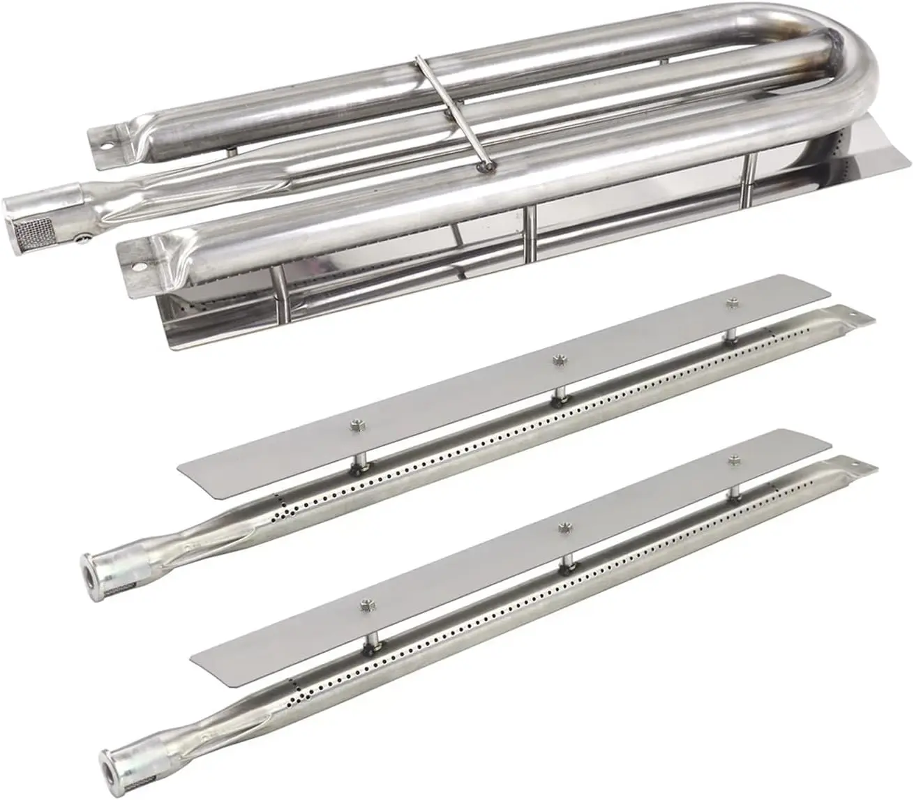 Stainless Steel Burner Tube Replacement for Gas Grills, Compatible with Various Models, 1-Pack + 2-Pack Set
Stainless Steel Burner Tube Replacement for Gas Grills, Compatible with Various Models, 1-Pack + 2-Pack Set