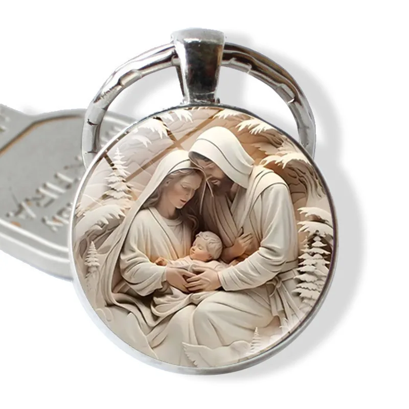 2PCset European new Virgin Mary keychain creative gift metal key ring key ring women's pendant
2PCset European new Virgin Mary keychain creative gift metal key ring key ring women's pendant