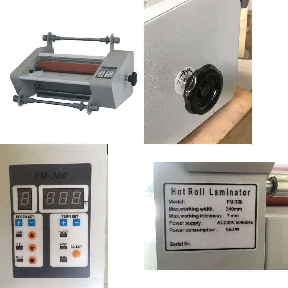 FM-360 Double Side Cold and Hot Roll Heating Lamination Machine
FM-360 Double Side Cold and Hot Roll Heating Lamination Machine
