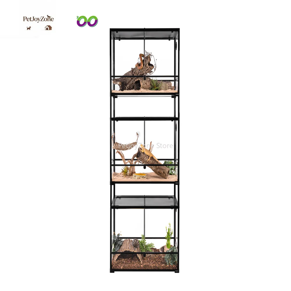 PetJoyZone 75 Gallon Wholesale Reptile Cages Glass Terrarium Enclosure 4X2X2 Stackable Durable Eco-Friendly For Reptiles
PetJoyZone 75 Gallon Wholesale Reptile Cages Glass Terrarium Enclosure 4X2X2 Stackable Durable Eco-Friendly For Reptiles