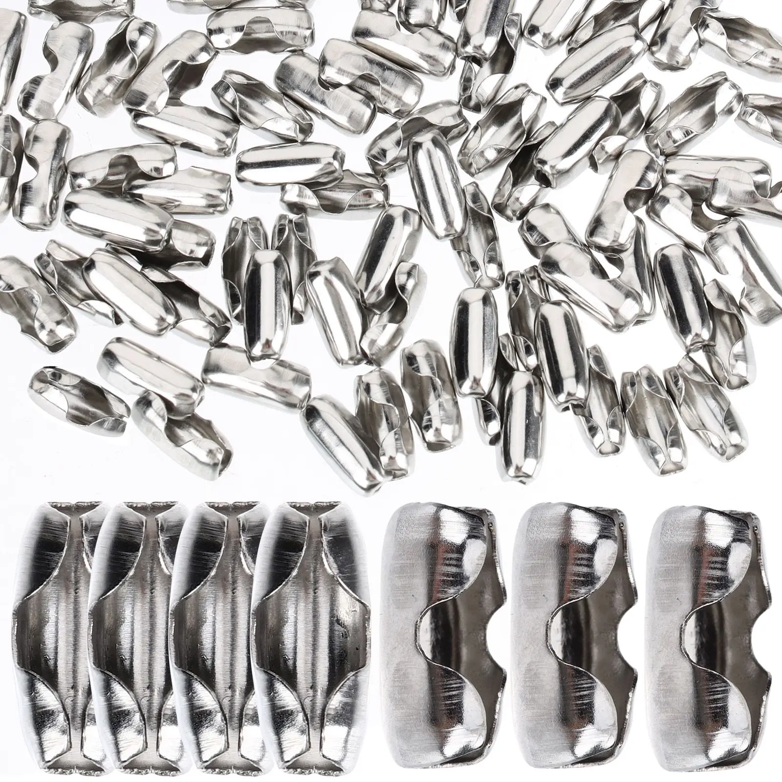Stainless Steel Ball Chain Clasps for Necklace Bracelets Key Chain Making Jewelry Crafts Beaded Chains Connectors Accessories
Stainless Steel Ball Chain Clasps for Necklace Bracelets Key Chain Making Jewelry Crafts Beaded Chains Connectors Accessories