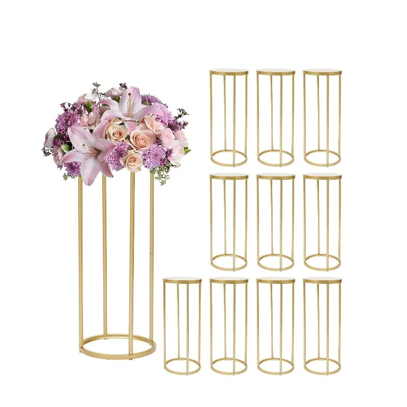 The latest design of golden metal column wedding ornaments
The latest design of golden metal column wedding ornaments