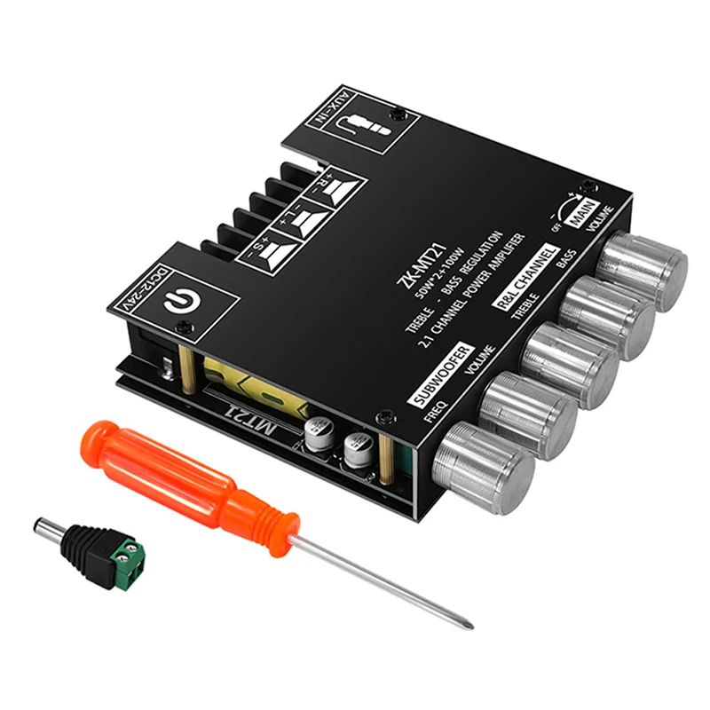 1 шт. ZK-MT21 2x50 Вт + 100 Вт 2,1 канальный Bluetooth 5,0 сабвуфер плата цифрового усилителя мощности AUX 12 В 24 в аудио стерео для дома
1 шт. ZK-MT21 2x50 Вт + 100 Вт 2,1 канальный Bluetooth 5,0 сабвуфер плата цифрового усилителя мощности AUX 12 В 24 в аудио стерео для дома