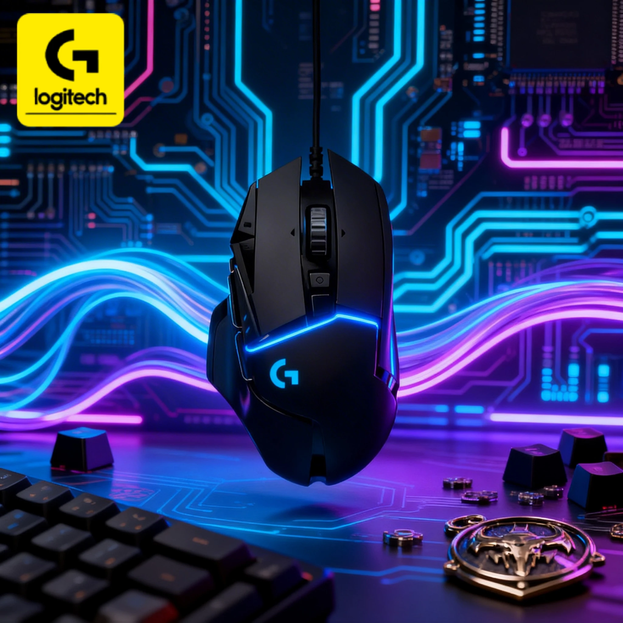 Logitech G502/G402 HERO wired gaming mouse, dedicated mechanical mouse for esports and PUBG
Logitech G502/G402 HERO wired gaming mouse, dedicated mechanical mouse for esports and PUBG